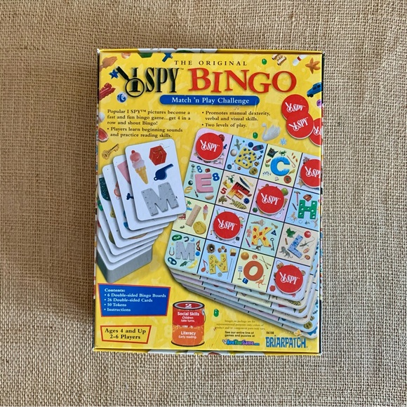 BRIARPATCH I SPY BINGO Match ‘n Play Challenge Game Ages 4 and Up - Picture 2 of 16